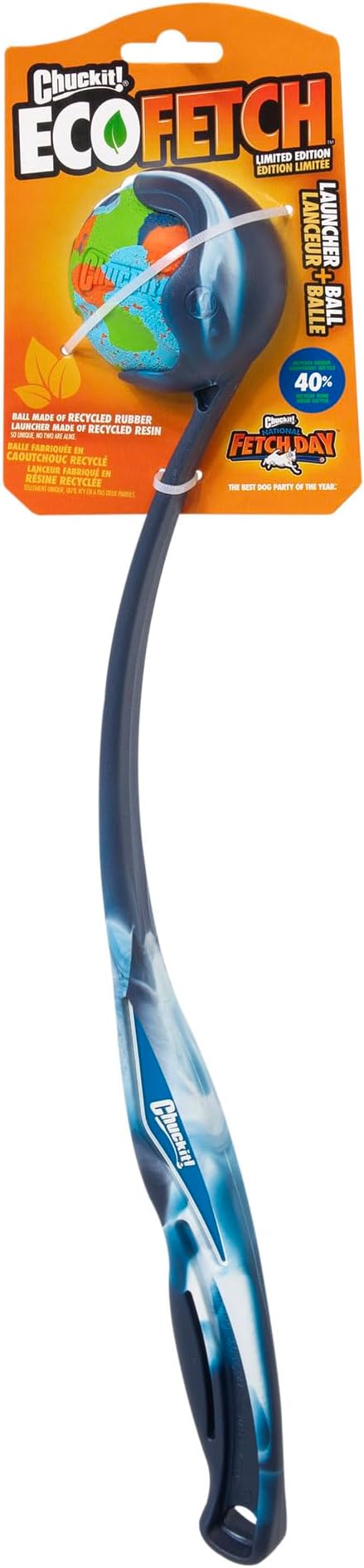 Chuckit! Dog Ball Launcher - EcoFetch 12 with Medium (2.5"), Dog Fetch Ball Thrower, for Dogs 20-60 Pounds, Made in USA