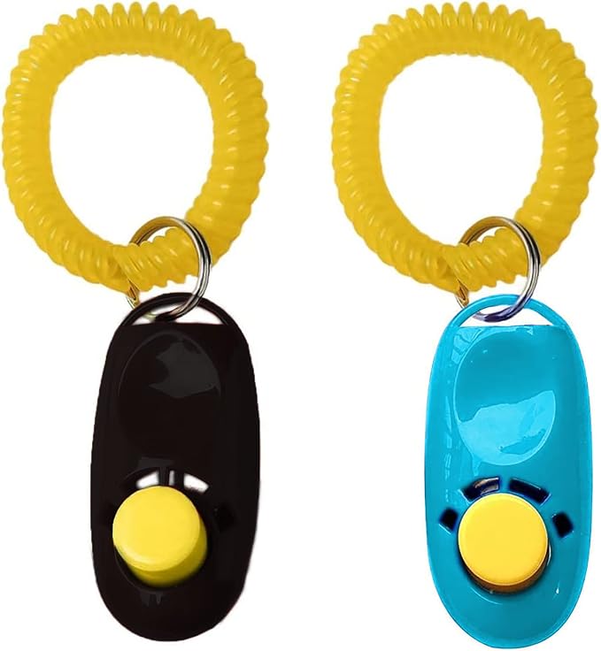 SunGrow Dog Clicker with Wrist Bands, 2 Pack