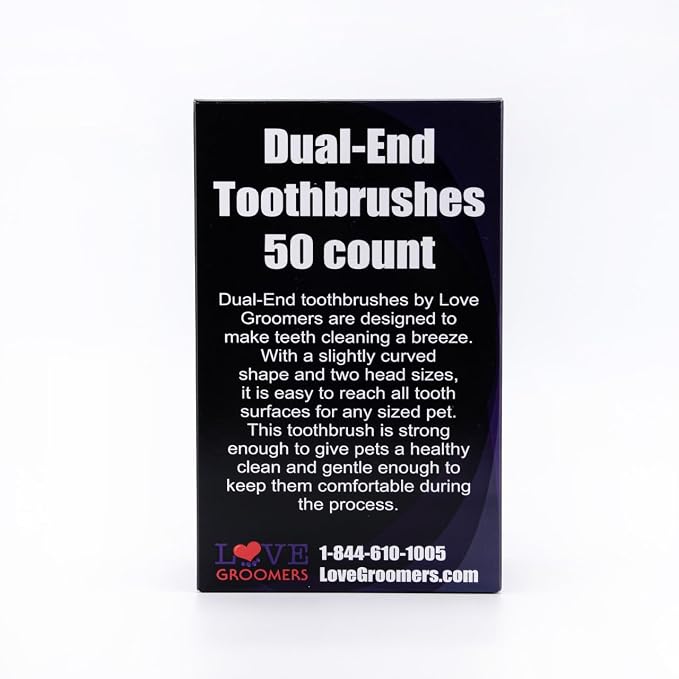 Groomer Essentials Dual-End Toothbrushes