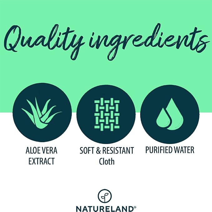 Natureland Dog Ear Wipes, Extra Large 150 pcs