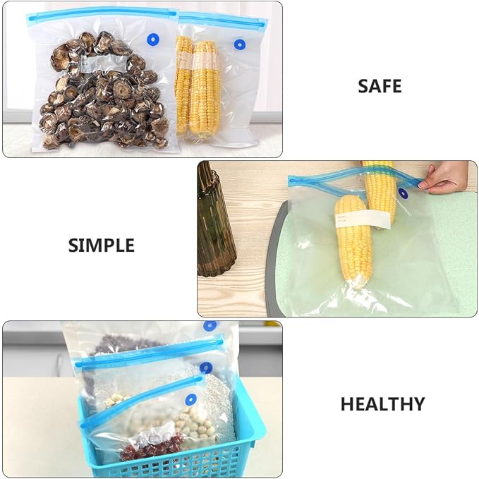1set Vacuum Food Preservation Bags for Pet Food Household Items Multi-functional Storage for Meat Dried Fruit and More Air-tight Seal for Freshness