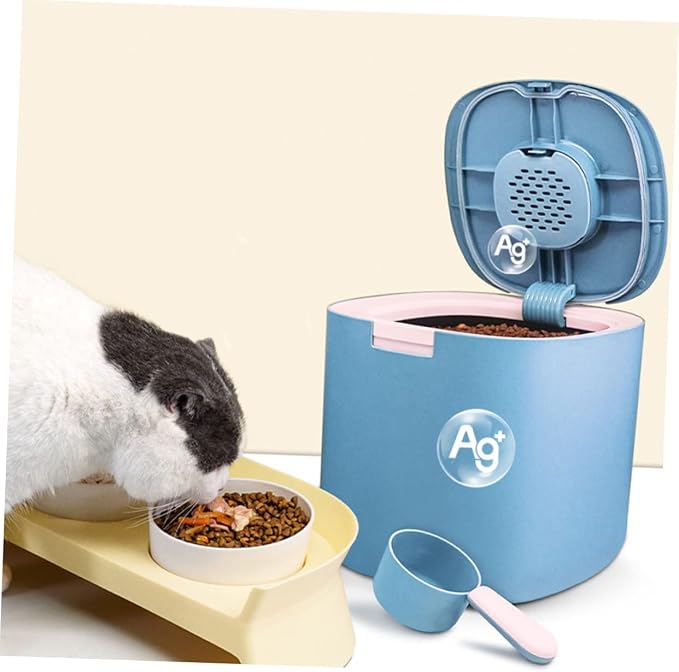 Airtight Pet Food Storage Container Moisture Grain Holder for Dog Cat Food Easy Capacity for Home Travel