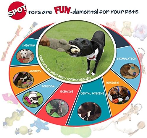 SPOT Skinneeez Big Bite Bear Assorted Stuffingless Dog Toy, 18 Inch
