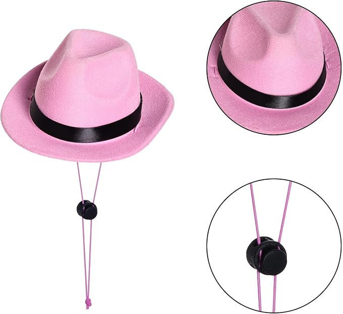 choyaxo Dog Halloween Costumes Pet Cowboy Costume for Dogs Cat Cowboy Hat with Bandana, Cowboy hat:5*6*2inch/ 13*15*5cm, it has a chin strap that make it suitable for most pet. Bandana is 21.5*21.5inch/45*45cm, can be folded for your dog or cat., Pink