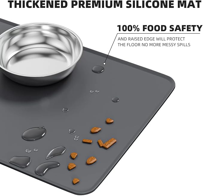Elevated Whisker Friendly Cat Bowls, 15 Tilted Stand Anti Vomiting Raised Dishes for Food and Water, Stainless Steel Bowls for Cats and Puppy