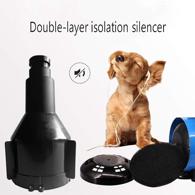 1200W Dog Dryer, 4 Nozzles Stepless Speed Pet Grooming Dryer, Cat Hairdryer, Professional Heater Blaster Blower,Black, Blue, Pink, Yellow,Pink