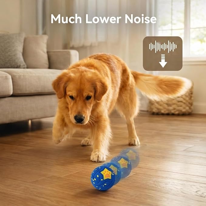 Interactive Dog Ball Toy for Medium & Large, Automatic Moving TPU | Durable chew-resistant TPU ball with automatic rolling and bouncing for interactive indoor play with medium and large dogs.