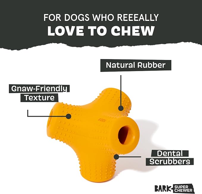 BarkBox Coral Teef Dog Toy | Wacky Bounce | Dog Toy for Aggressive Chewers
