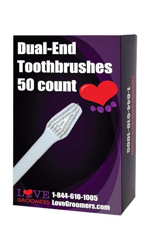 Groomer Essentials Dual-End Toothbrushes