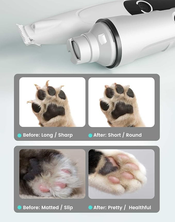 PAPMINI 2-in-1 Dog Nail Grinder & Paw Trimmer