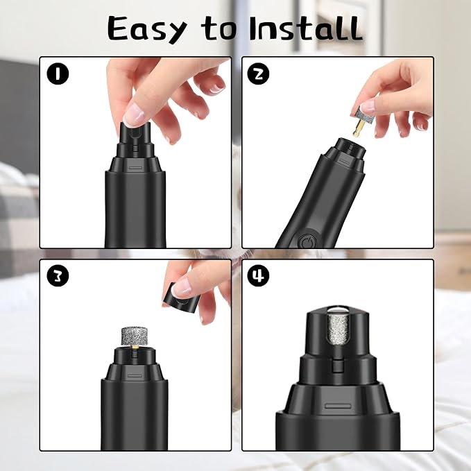 Dog Nail Grinder Diamond Tip Replacement Heads, 5pcs