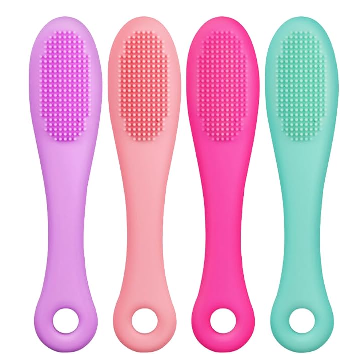 Cat Chin Brush, Cat Finger Toothbrush for Pet DentalCare, Silicone Pet Finger Toothbrush, Cat Chin Cleaner, Ergonomic Dog Tooth Brush, Silicone Dog Toothbrush, Pet Chin Cleaning Tool