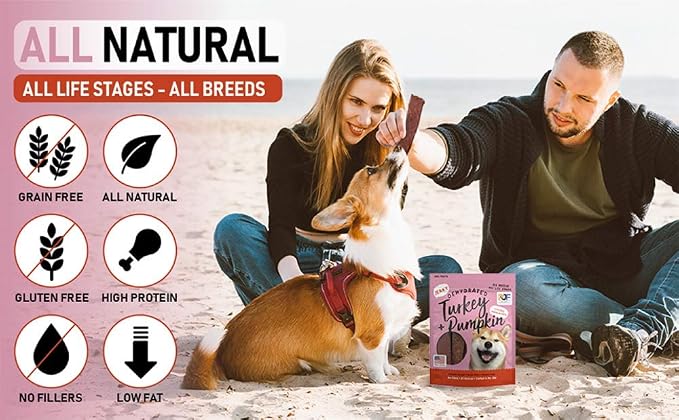 Pet Jerky Factory Turkey and Pumpkin Dog Jerky Treats - 5 oz