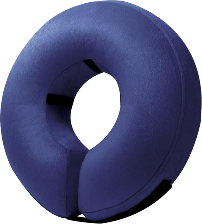 BENCMATE Inflatable Dog Cone Collar Alternative After Surgery XLarge | Soft Dog Cone for Small Medium Large Dogs and Cats, Doggie Neck Donut Recovery ECollar to Stop Licking, Navy Blue