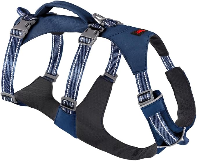 Tuff Pupper Escape Proof Dog Harness for Medium Dogs | No Pull Lightweight Adjustable Harness | No Escape Multifunctional Outdoor Pet Gear | Strong Durable Breathable | Secure Comfortable Fit