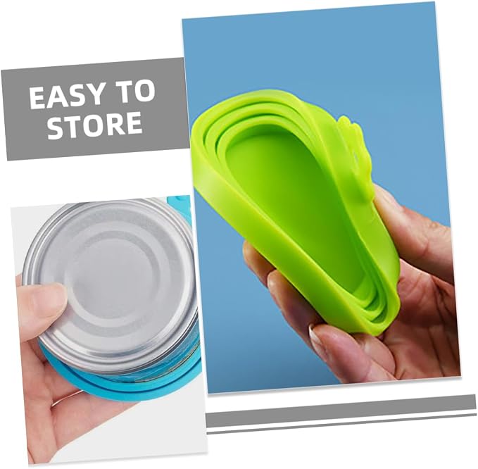 Ciieeo 6pcs Silicone Pet Food Can Lids Dishwasher for Dog Cat Cans Flexible for Yogurt Soda Containers Maintain Freshness