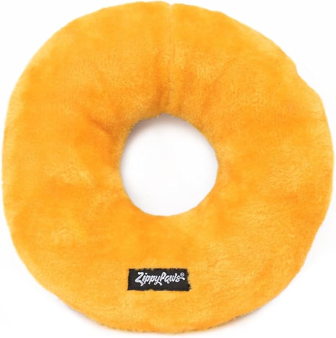 ZippyPaws Donutz for Small and Medium Dogs - Americana Donut | No Stuffing Dog Toys to Keep Them Busy, Squeaky Pet Toy for Boredom, Unstuffed Chew Toy, Soft Plush Puppy Products