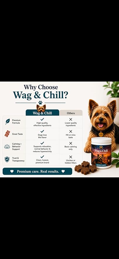 Calming Chews for Dogs, Bacon, 90-Pack, 90 Count