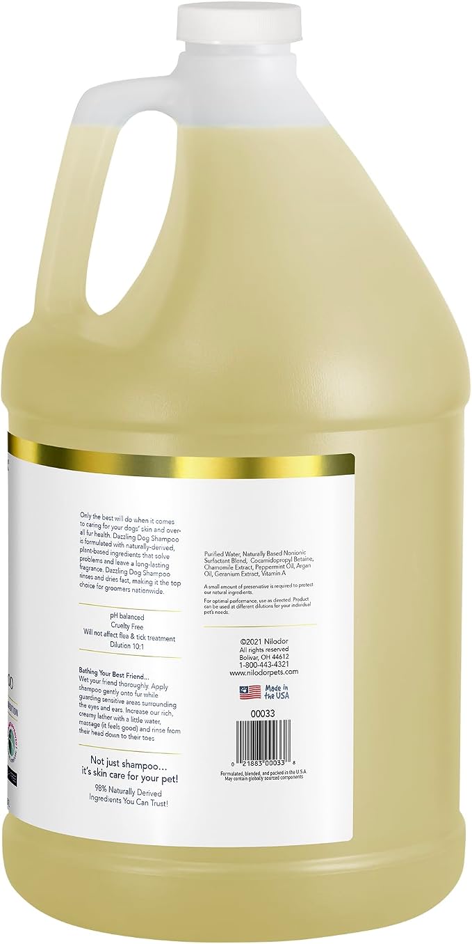 Bobbi Panter 2-in-1 Dog Shampoo & Conditioner for Shedding – Detangling Natural Formula Reduces Shedding & Tangles, Softening, Tear-Free, 10:1 Concentrate, Made in USA, 1 Gallon