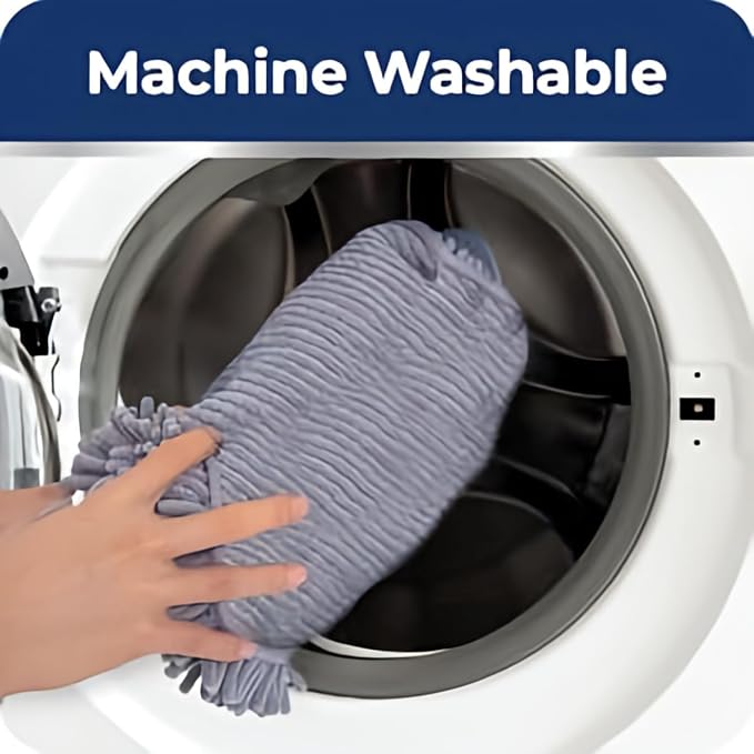 Muddy Mat Doggy Dryer, Highly Absorbent Microfiber Washable Dog Shammy Quick Drying Towel Absorber - Extra Soft Plush Wrap Chenille Bath Towels to Dry Soggy Large Pets & Small Puppy-Grey 19"x46"