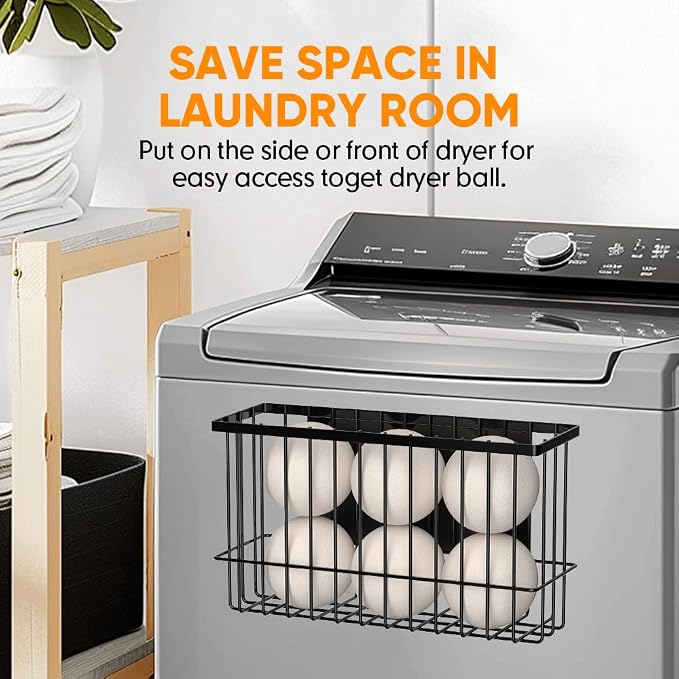 Moryimi Magnetic Dryer Ball Holder for Laundry Room Organization