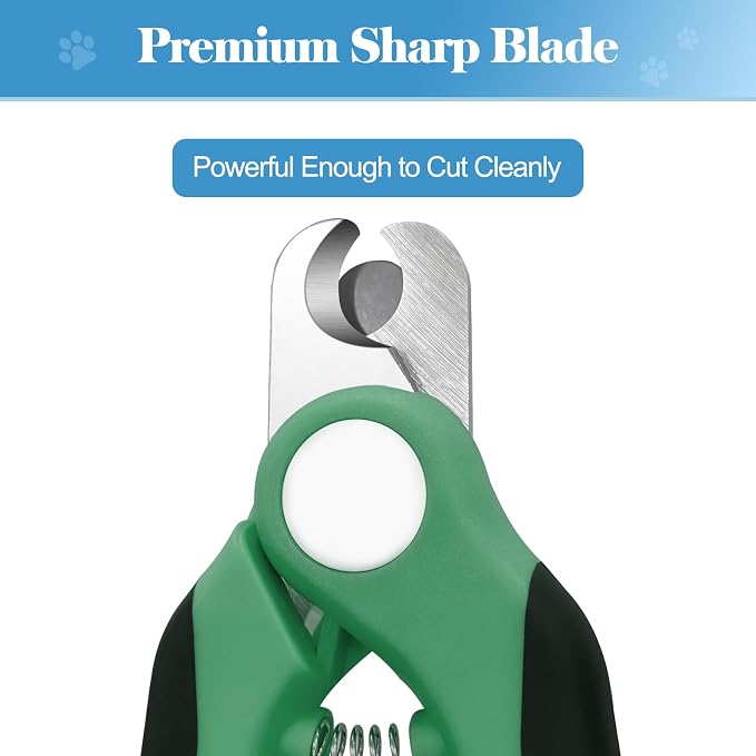 Swihauk Heavy Duty Dog Nail Clippers with Nail File, Green