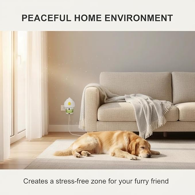 9 PCS Dog Calming Pheromone Diffuser with 6 Refills (48mL Each), 9-Pack, 48mL