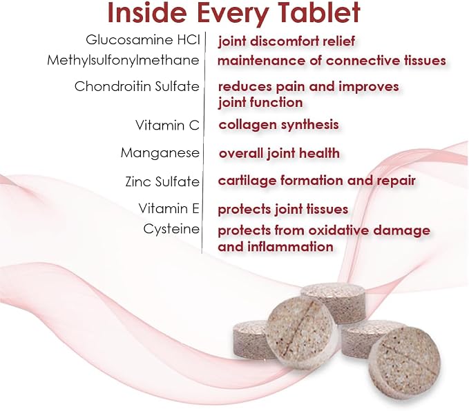 Double Strength - Vitamins, Minerals, Antioxidants - Maximum Joint Health Supplement for Dogs - 120 Chewable Tablets