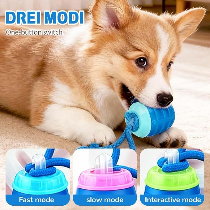 Interactive Dog Toys, 2025 New Motion Activated Cat Balls with 360° Smart Automatic Rolling Moving for Bored Pet Cats Dogs (Red)