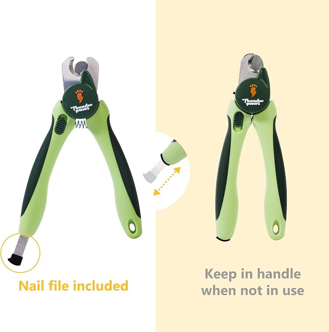 Professional-Grade Nail Clippers for Dogs - Green, Medium-Large
