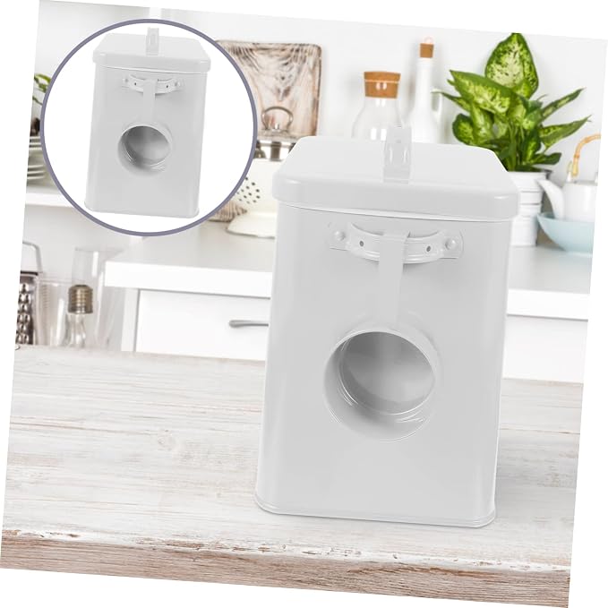 Cabilock Sealed Dried Food Bucket Airtight Bin for Pet Food Storage Multi-functional Canister Measuring Scoop for Organizing Rice Grains and More