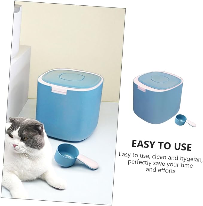 Airtight Pet Food Storage Container Moisture Grain Holder for Dog Cat Food Easy Capacity for Home Travel