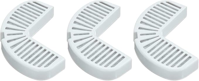 Pioneer Pet Replacement Filters for Ceramic & Stainless Steel Fountains, Raindrop Filters (3 Filters),White