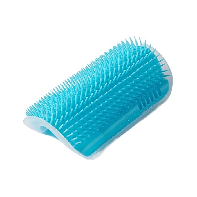2pcs Compatible For Cat Massage Tool Pet Hair Removal Comb Wall Corner Cleaning Rubbing Brush Cats Toys Beauty Supplies(E)