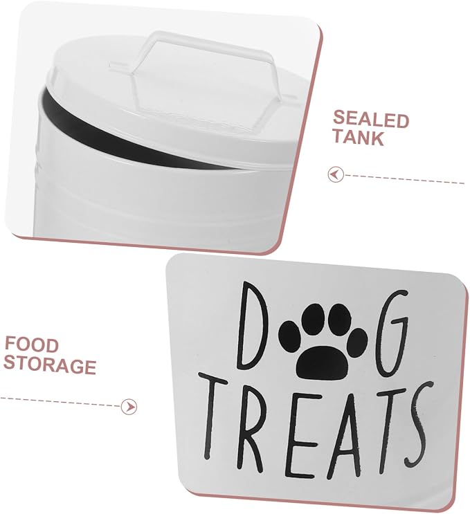 LABRIMP Food Storage Container with Lid Airtight Dog Treat Holder for Dry Food Space-saving Design for Kitchen Organization Lightweight and Easy to Clean for Treats and Puppy Essentials