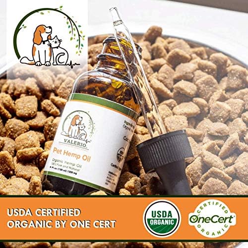 Valerio Pets Hemp Oil for Dogs and Cats - 4 Oz - Hemp Oil Drops with Omega Fatty Acids - Hip and Joint Support and Skin Health (3 Pack - 3 x 4 Oz)