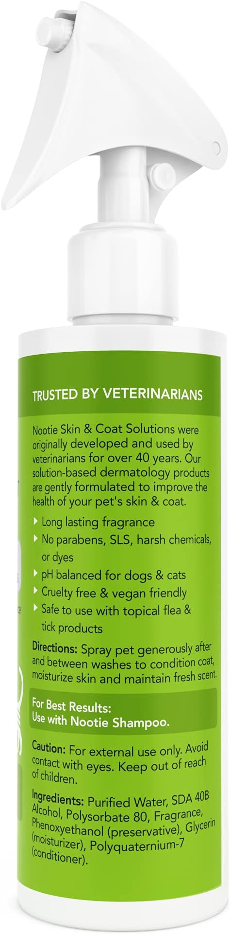 Nootie Cucumber Melon Spritz for Dogs & Cats, Long-Lasting | 8oz, spray-in conditioner, no rinse needed, easy daily use