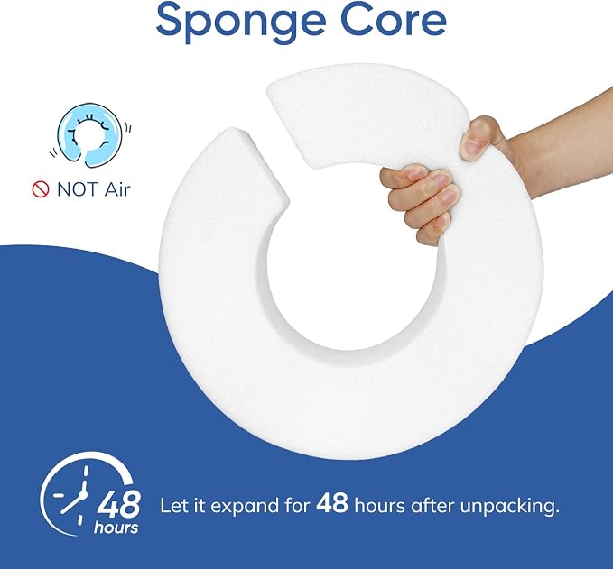Supet Raised Sponge Dog Cone Collar Alternative After Surgery, Soft Dog Cone for Small Medium Large Dogs to Stop Licking, Pet Neck Donut Collar After Surgery