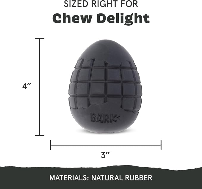 BarkBox Super Chewer Tough Dog Chew Toys - Large | for Aggressive Chewers, Treat Dispensing Origin