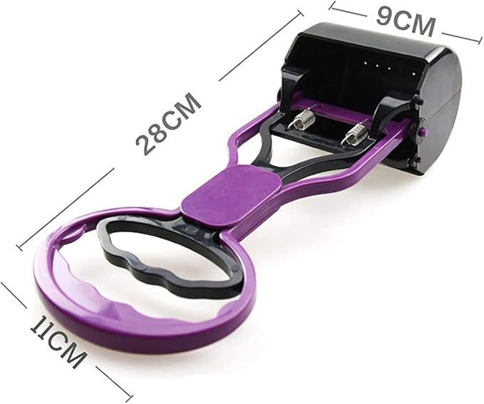 Pet Pooper Scooper for Dogs Cats Non-Breakable High Strength Material Durable Spring Easy Pick Up Grass Gravel Jaw Claw Rake for Kids Children Women Men