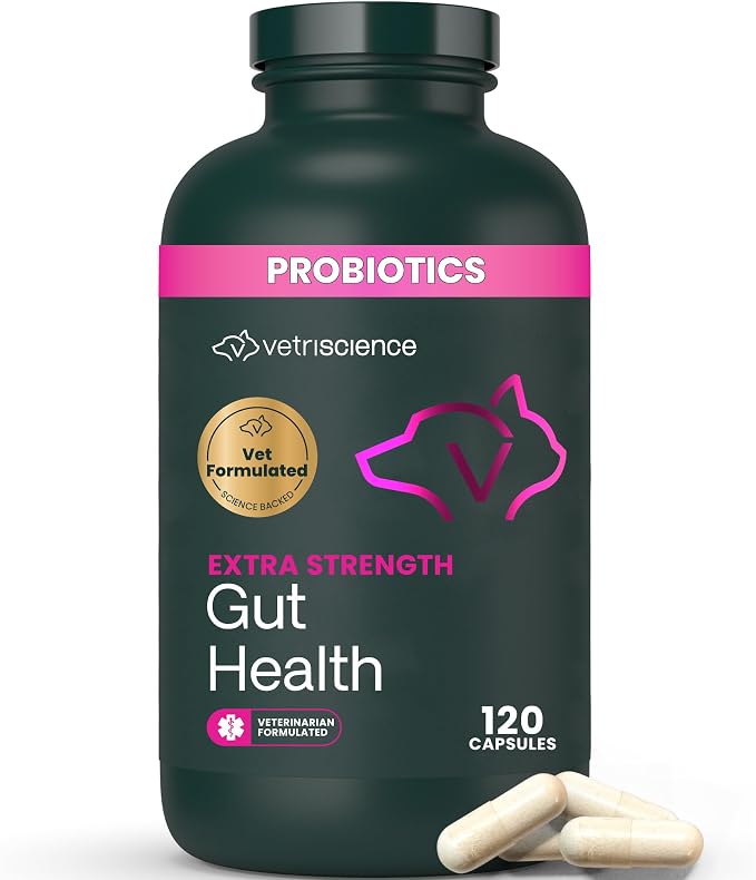 VetriScience Extra Strength Gut Health for Dogs and Cats, 120 Count