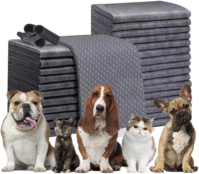 Puppy Training Pads with Bamboo Charcoal, Extra Large 23"x35" Super Absorbent & Odor Control, Leak-Proof 5-Layer Quick-Dry Liner for Dogs (20 Count) (XL)