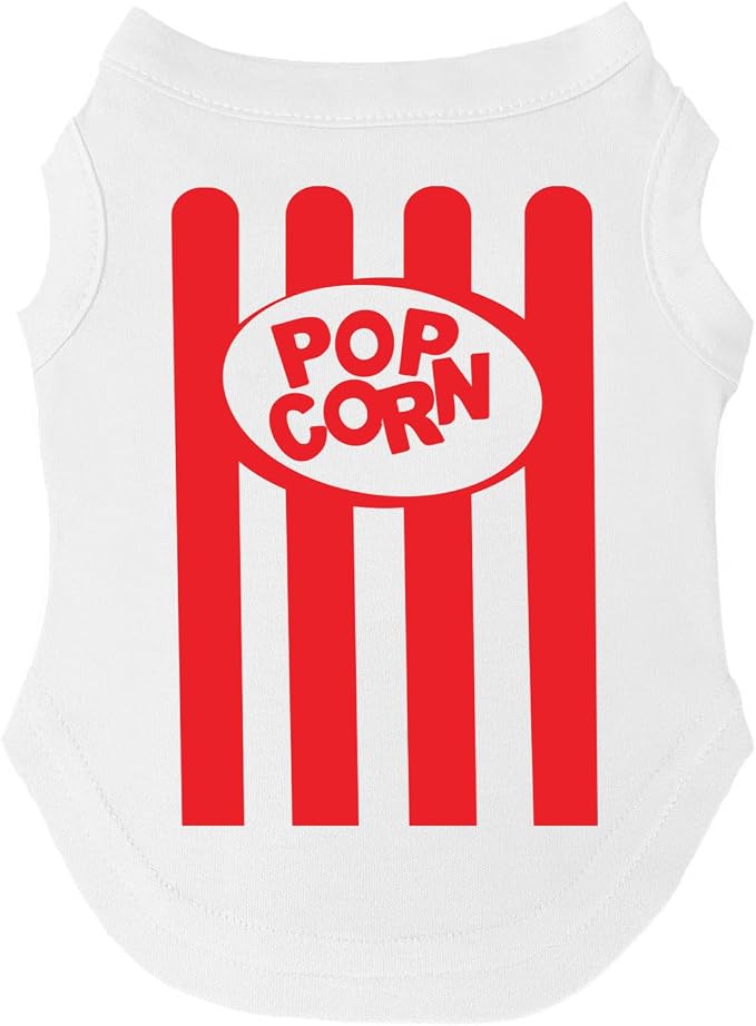 Popcorn Costume Dog Tee Shirt, XX-Large (25-35 lbs), Large, Red