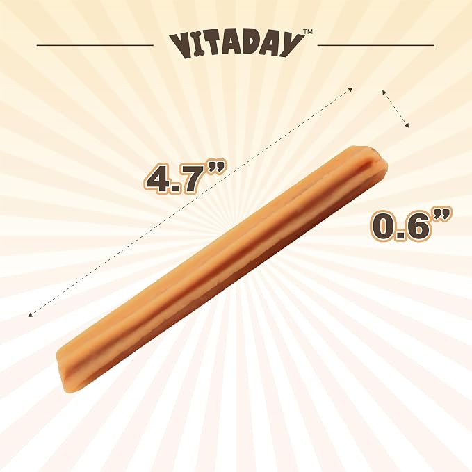 VITADAY Calming Dog Treats, Turkey Recipe with GABA, Stick, 8 oz