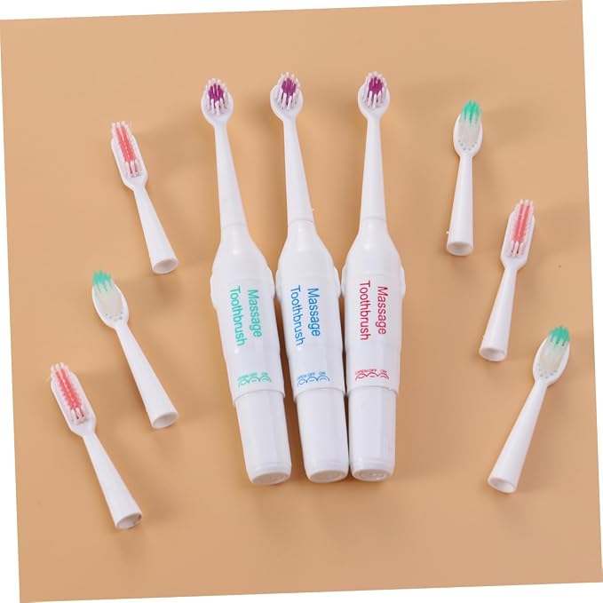 PET-Friendly Electric Toothbrush Waterproof Rechargeable Dog and Cat Toothbrush Travel Case Convenient Three-Sided Design for Effective Teeth Cleaning Random Color