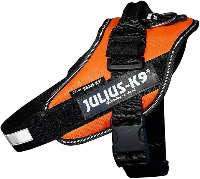 Julius-K9, 16IDC-for-3, IDC Powerharness, Dog Harness, Size: 3, UV Orange