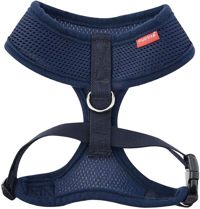 Puppia Soft Dog Harness, Navy, X-Small (PDCF-AC30-NY-XS)