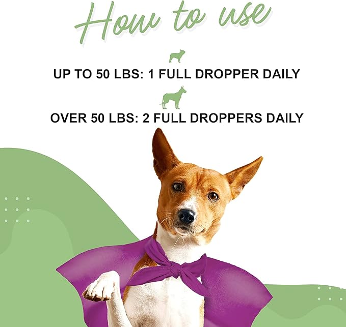 WONDER PAWS Liquid Glucosamine Drops Plus Milk Thistle Drops - for Dog Joint Health, Mobility Support, Liver, Detox & Overall Wellness – Liquid Glucosamine 16 Ounces - Milk Thistle 2 Ounces