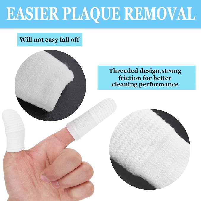 30 PCS Dog & Cat Toothbrush - Washable, Comfortable & Durable 2 Finger Toothbrush Set