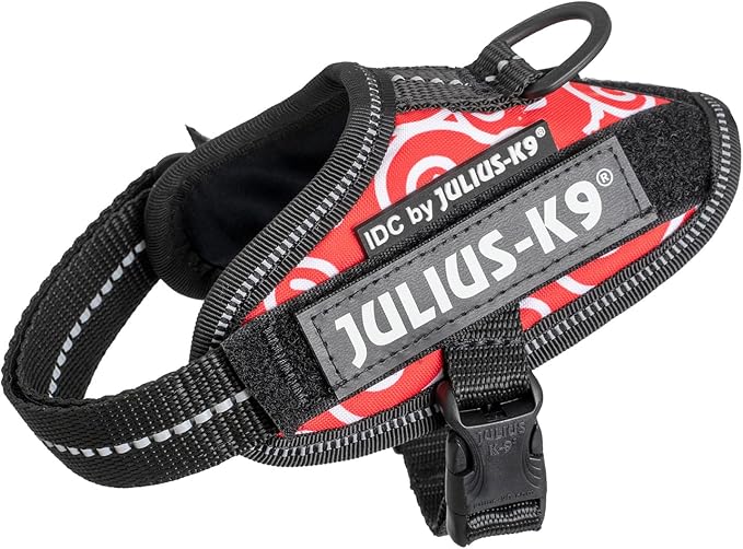 Julius-K9 IDC Power Harness, Size: 2XS/Baby 2, Arabesque Red